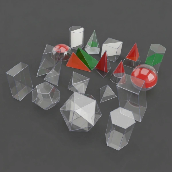 Набор прозрачных геометрических тел с сечением (не в сборе), Строникум